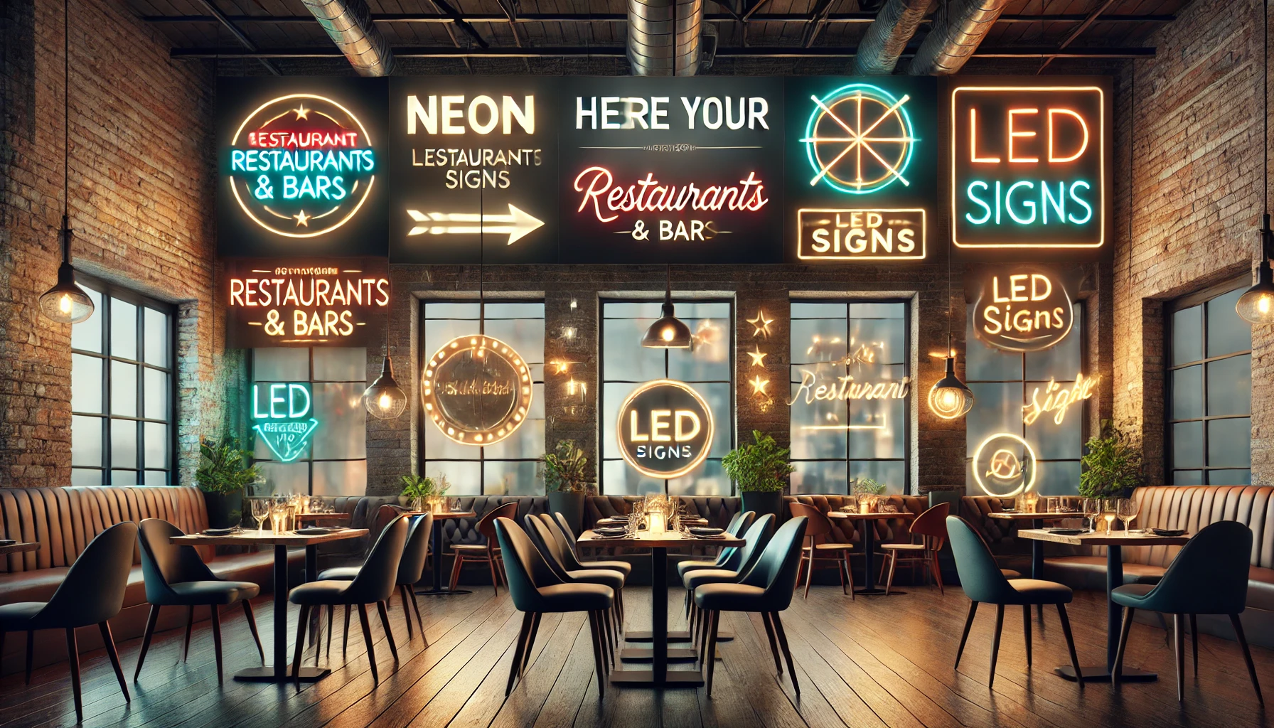 led restaurant signs dubai