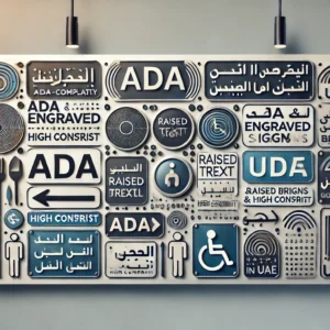 ADA and engraved signs