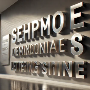 dimensional lettering signs