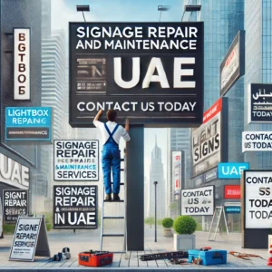 signage repair and maintenance services